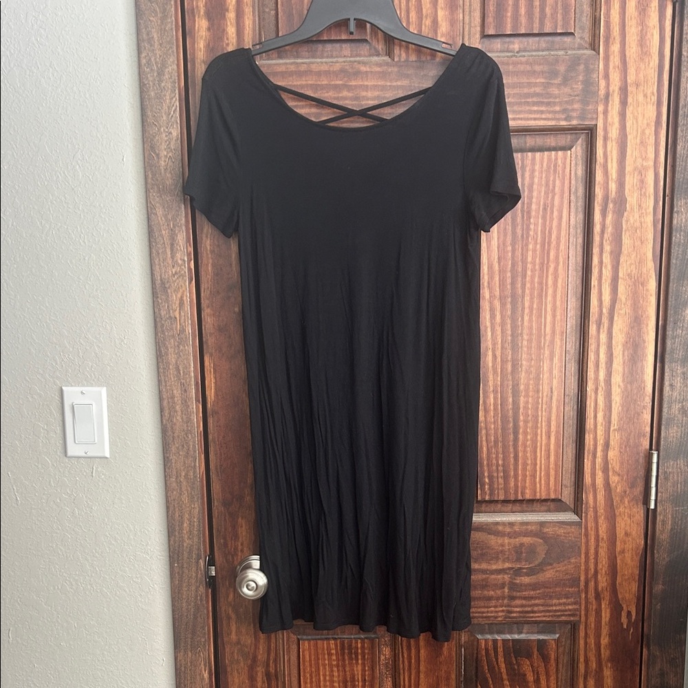 Mossimo Black T-Shirt Dress